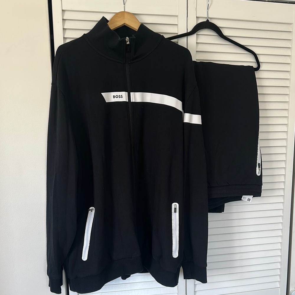 BOSS Black and White Tracksuit